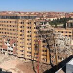 Hospital Salamanca en proceso de demolición